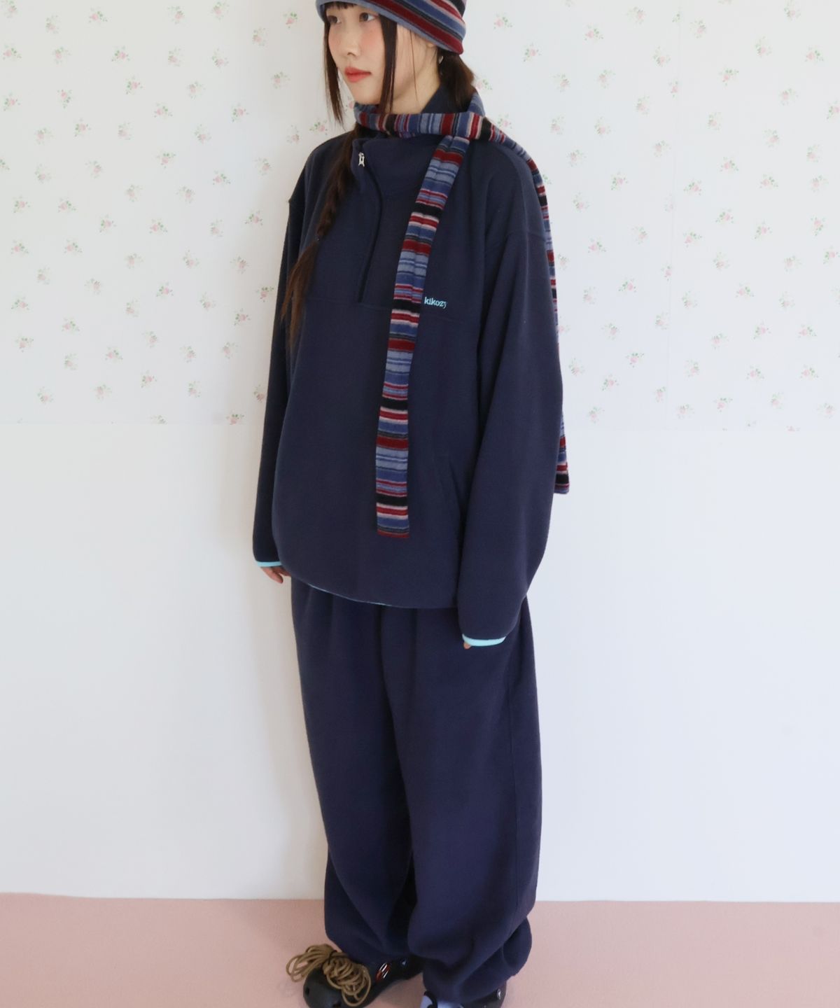 키코지(KIKOZY) Fleece pants_Navy
