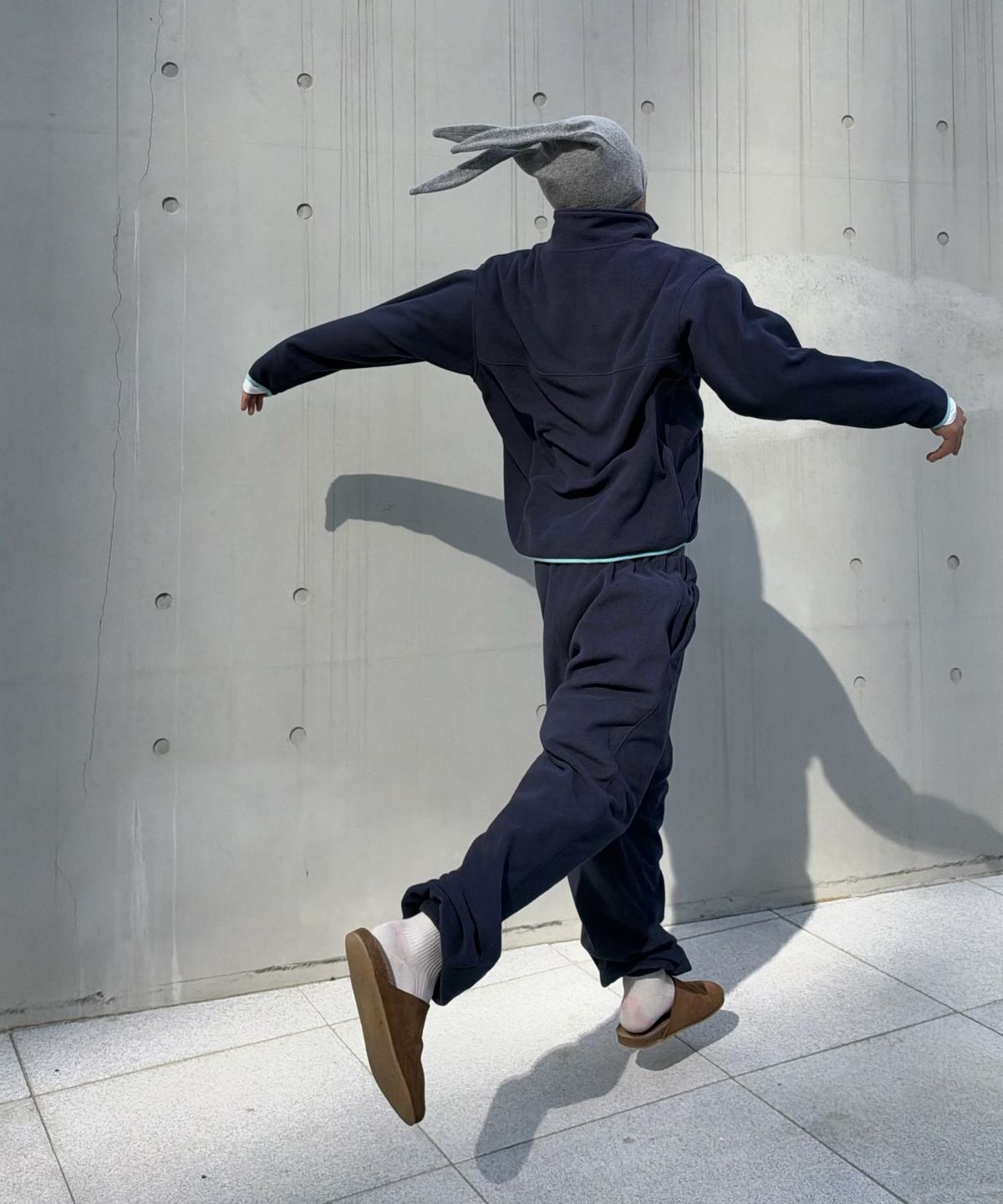 키코지(KIKOZY) Fleece pants_Navy