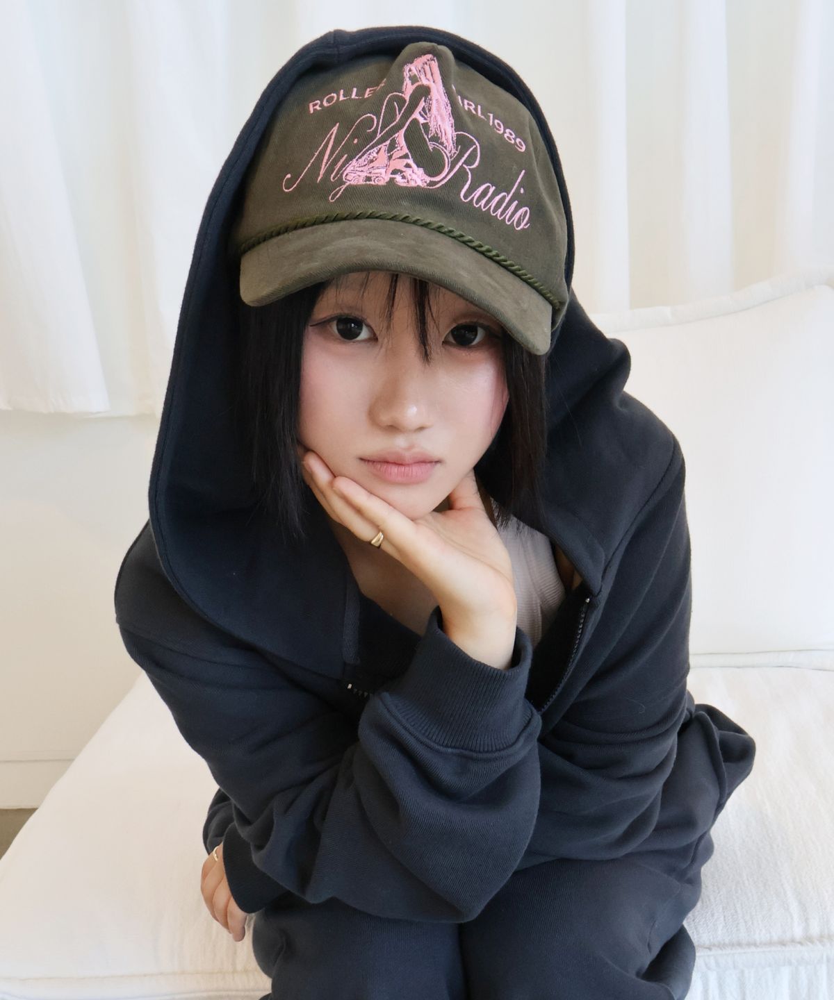 키코지(KIKOZY) Roller Girl Cap_Khaki
