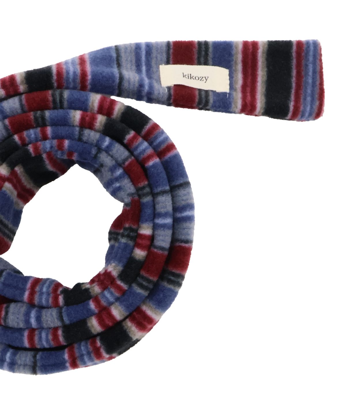 키코지(KIKOZY) Stripe Fleece Muffler_Blue