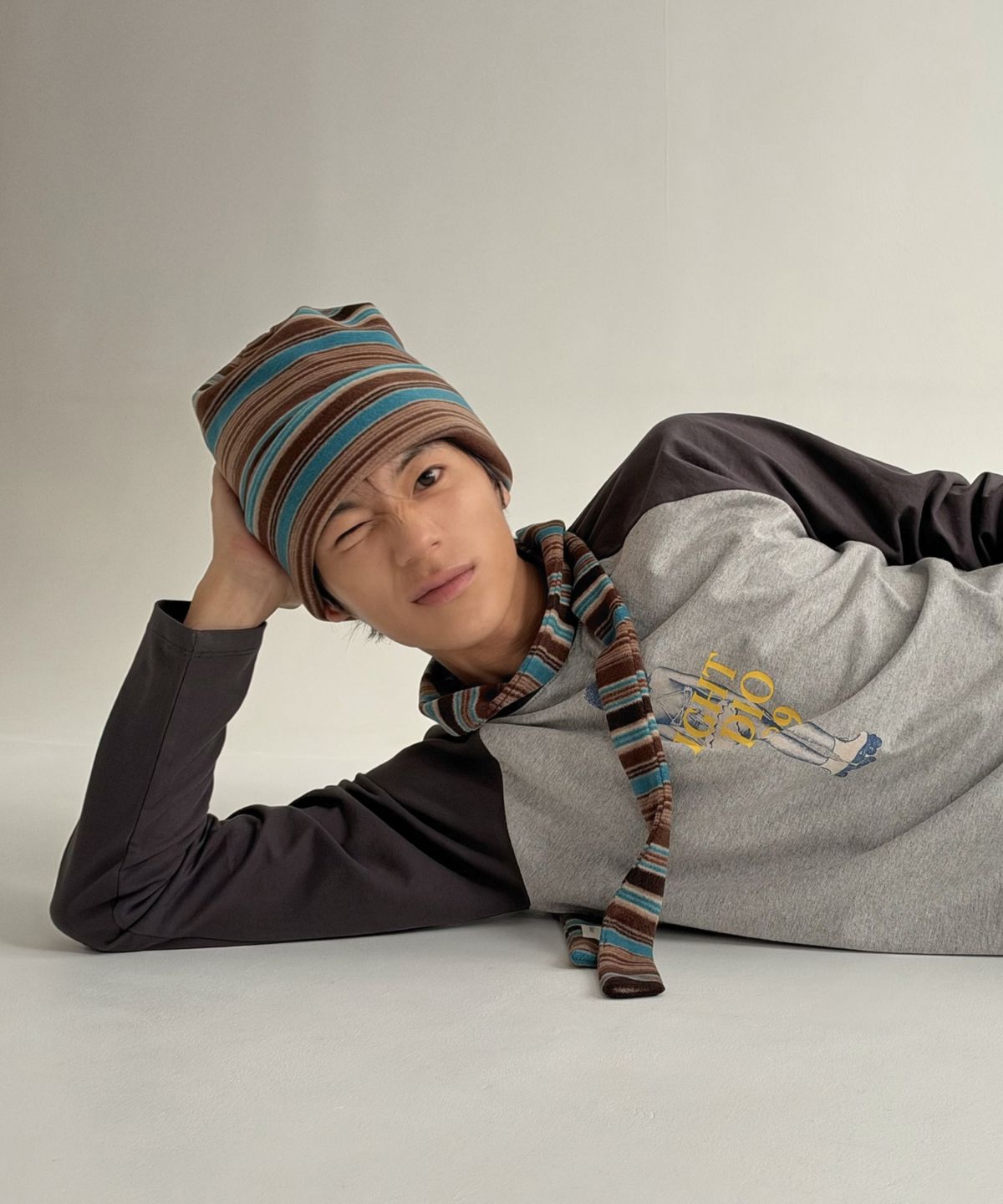 키코지(KIKOZY) Stripe Fleece Muffler_Mint