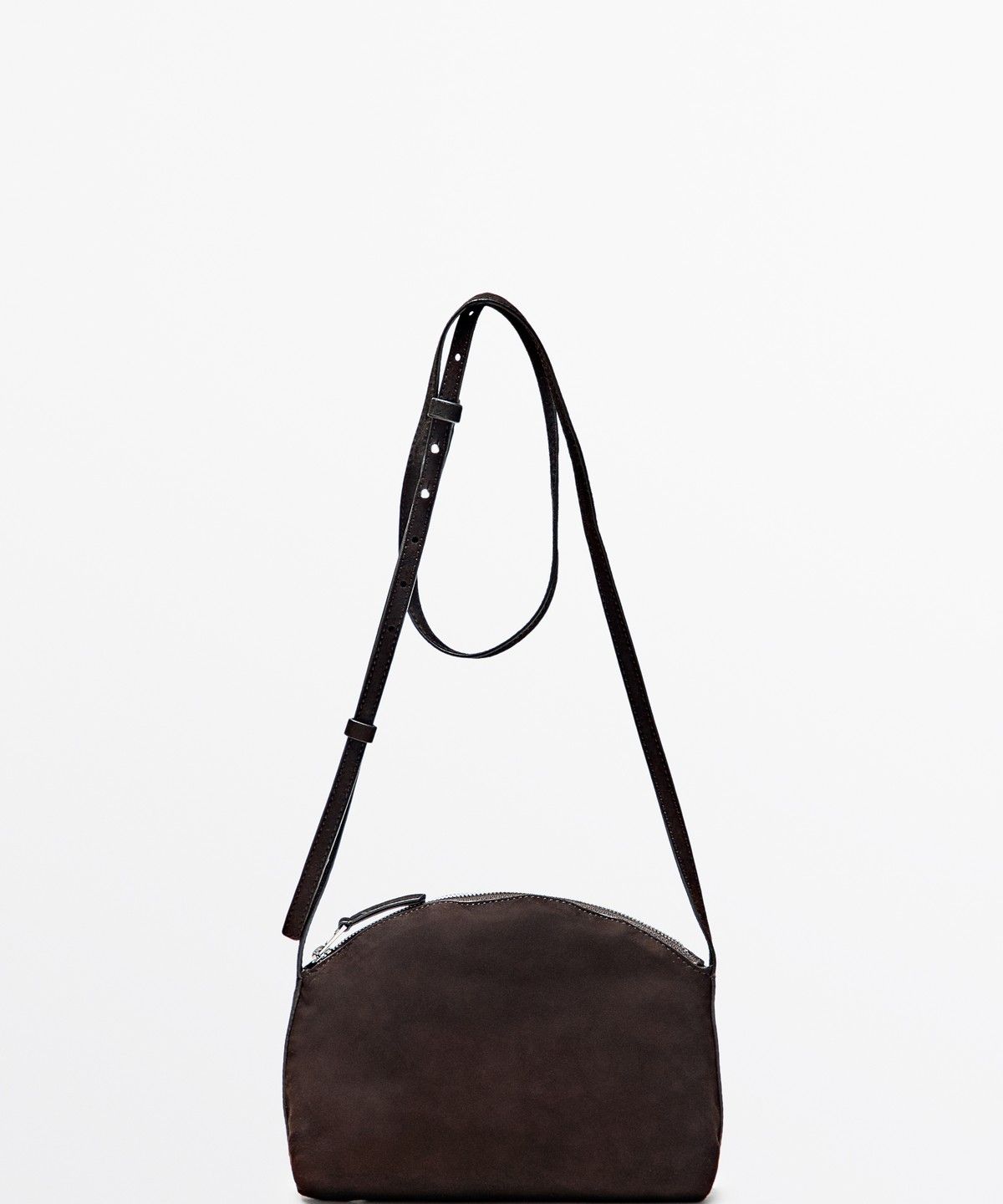 마시모두띠(MASSIMO DUTTI) 스플릿 스웨이드 레더 크로스백
