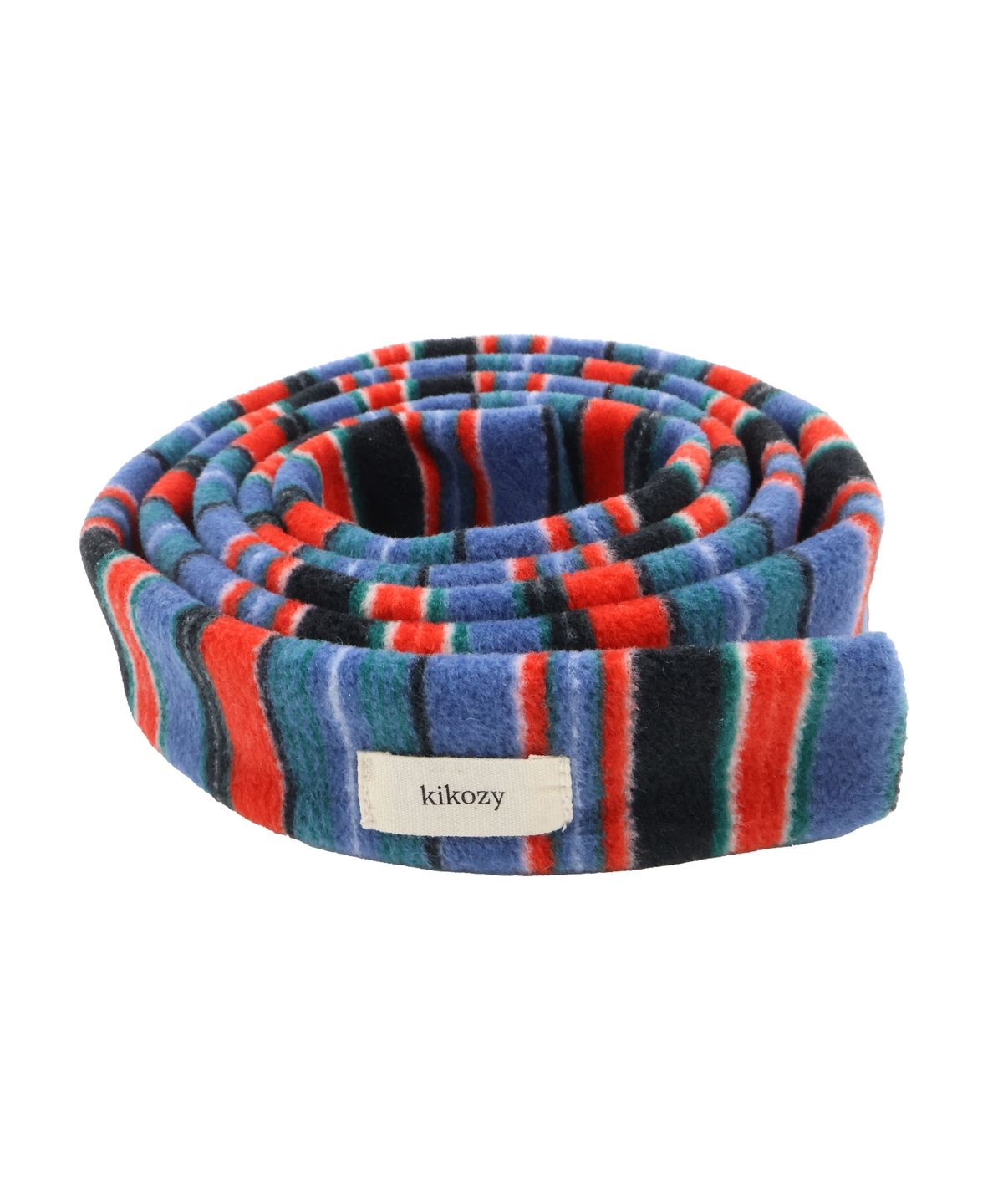 키코지(KIKOZY) Stripe Fleece Muffler_Red