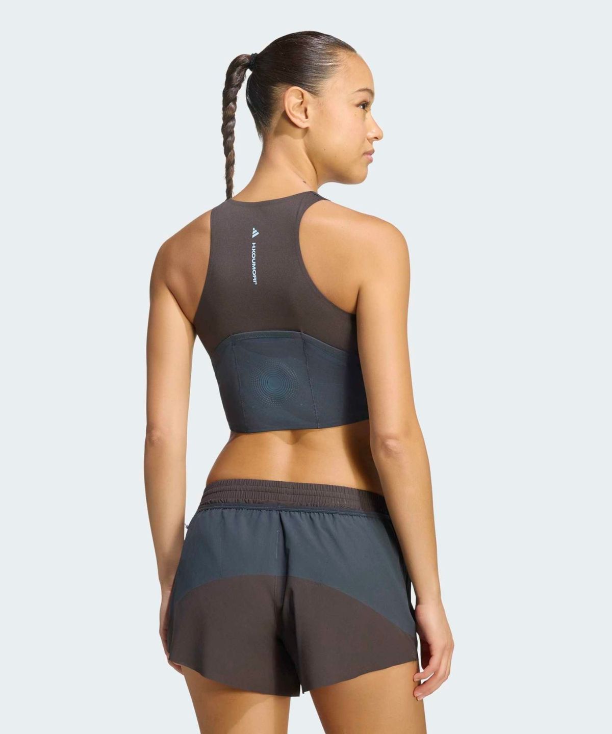 아디다스(ADIDAS) H.Koumori 크롭탑 - 나이트브라운:나이트그레이 / KX9788