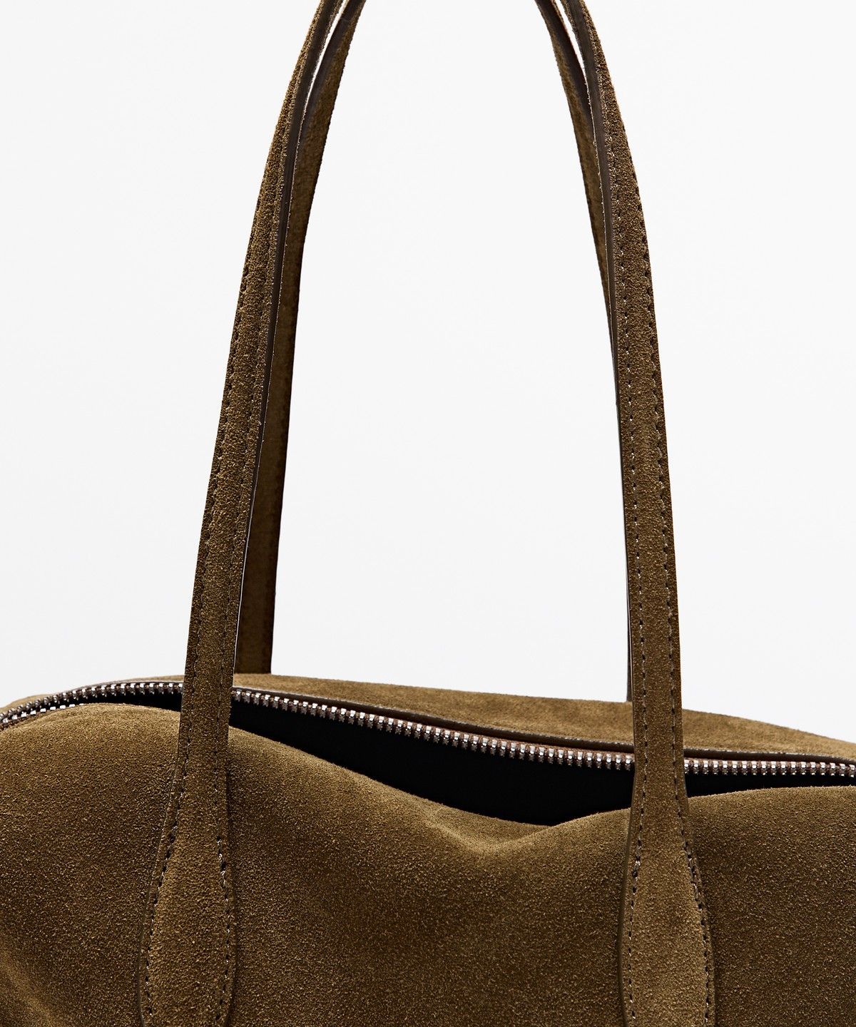 마시모두띠(MASSIMO DUTTI) 스플릿 스웨이드 미니 사첼 백