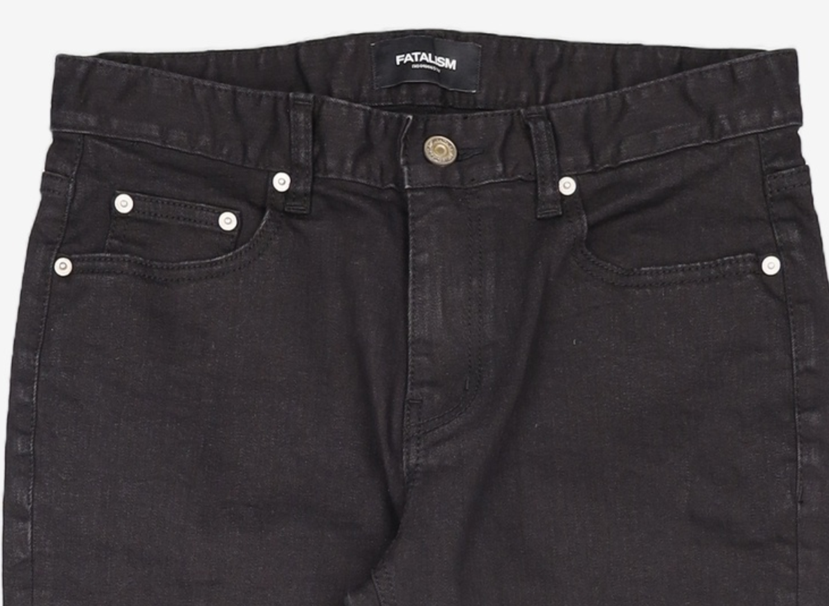 페이탈리즘(FATALISM) black crop jeans #0069 46