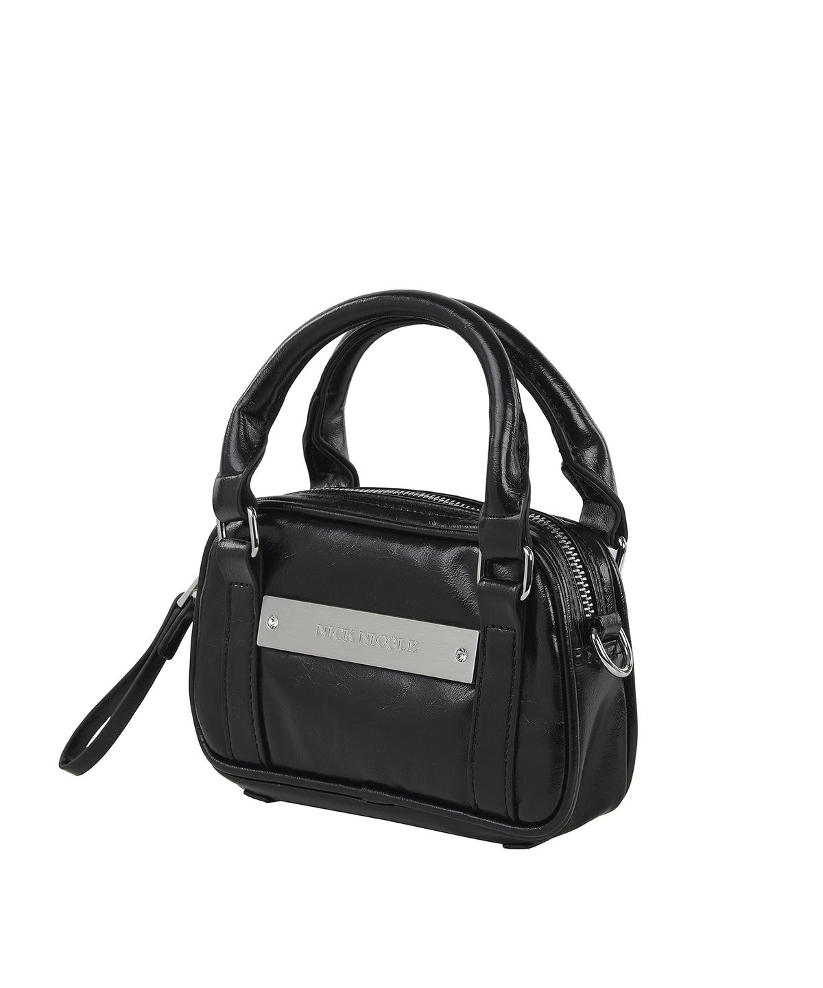 닉앤니콜(NICK&NICOLE) MICRO BOSTON LEATHER BAG_BLACK