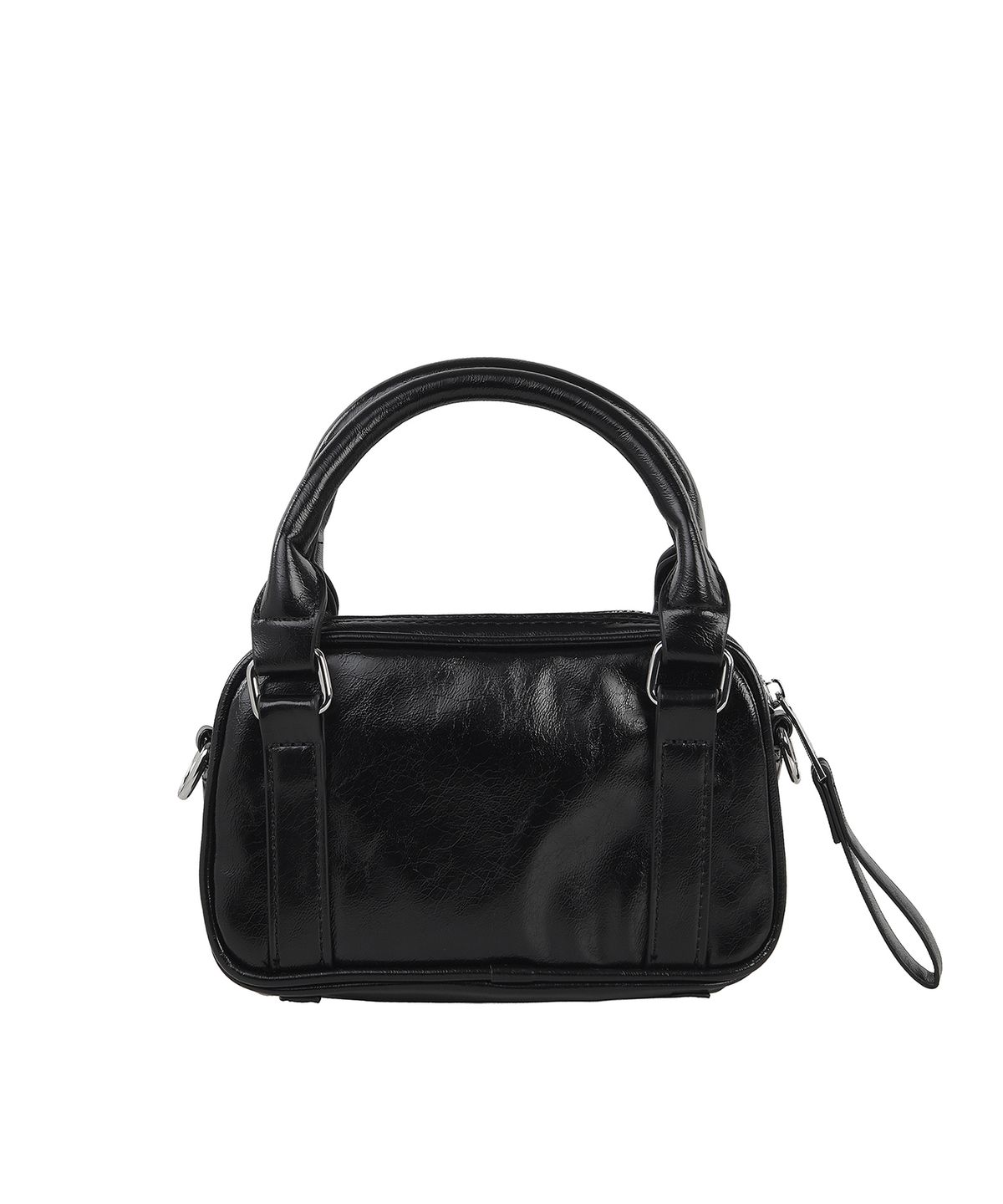 닉앤니콜(NICK&NICOLE) MICRO BOSTON LEATHER BAG_BLACK
