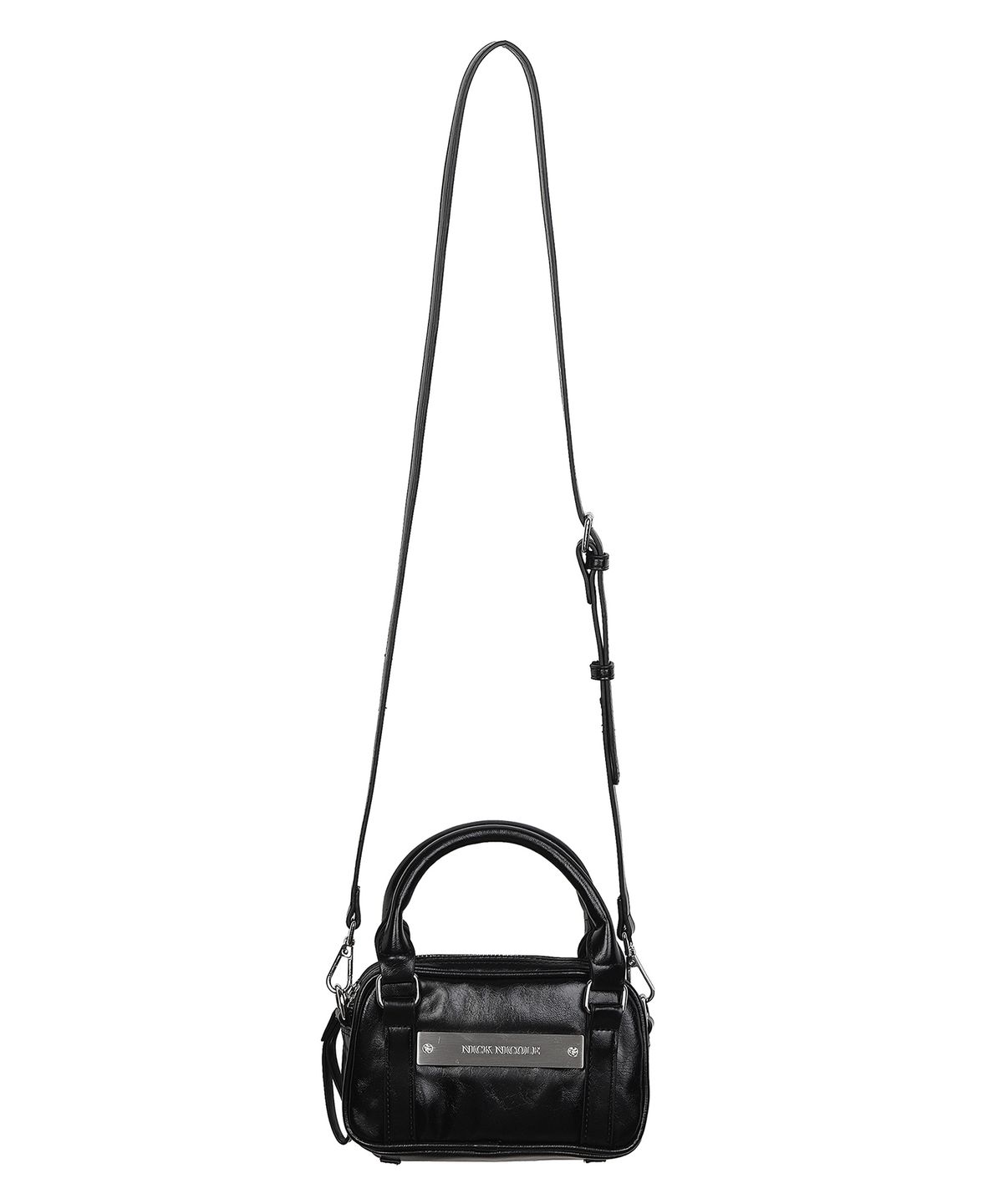 닉앤니콜(NICK&NICOLE) MICRO BOSTON LEATHER BAG_BLACK