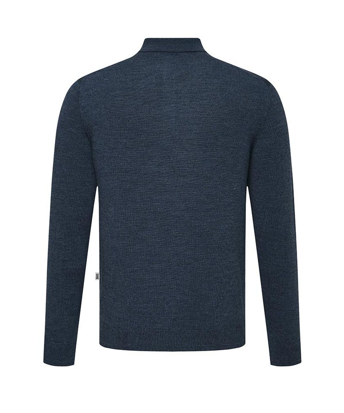 닥스셔츠(DAKS SHIRTS) 울100 카라니트 레귤러핏 블루_DLW3SWTL450B1