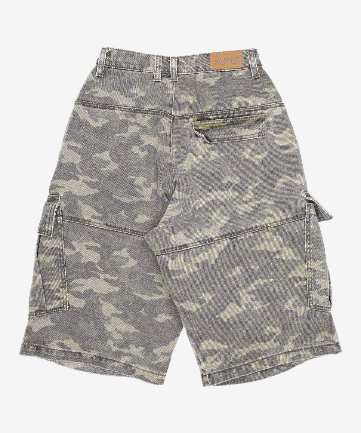 어반드레스(AVANDRESS) Side Big Denim Shorts CAMO XS