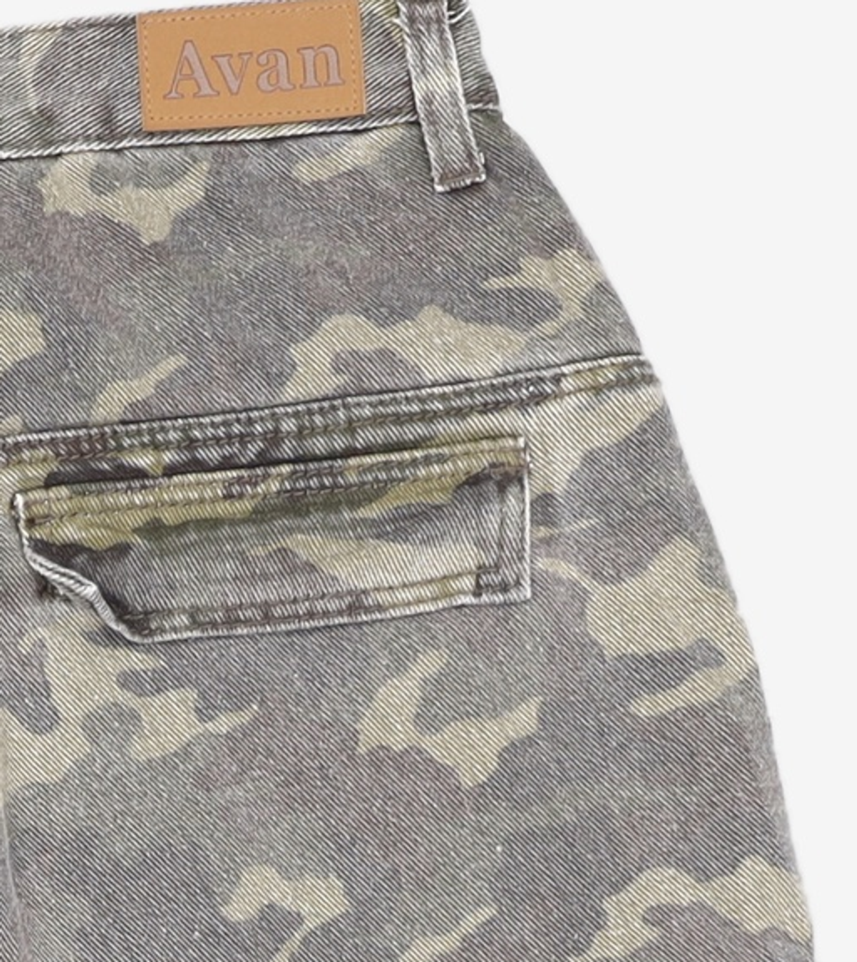 어반드레스(AVANDRESS) Side Big Denim Shorts CAMO XS