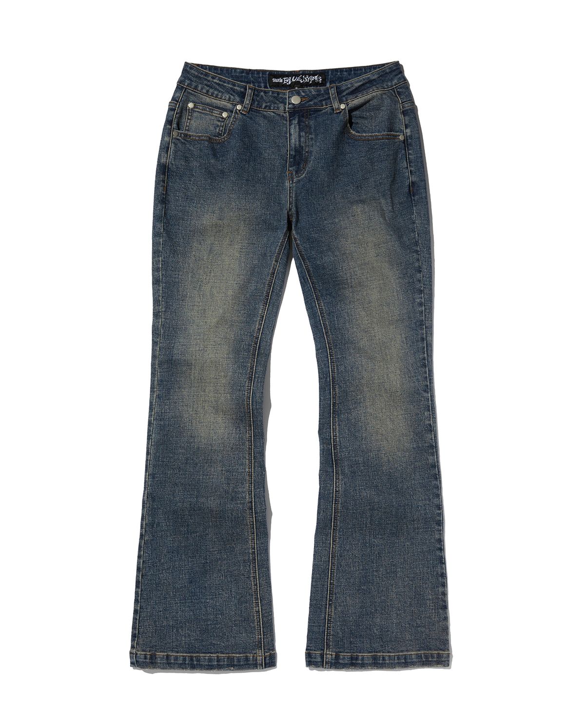 스웨이드(SUADE) SLIM BOOT CUT DENIM [ASH BLUE]