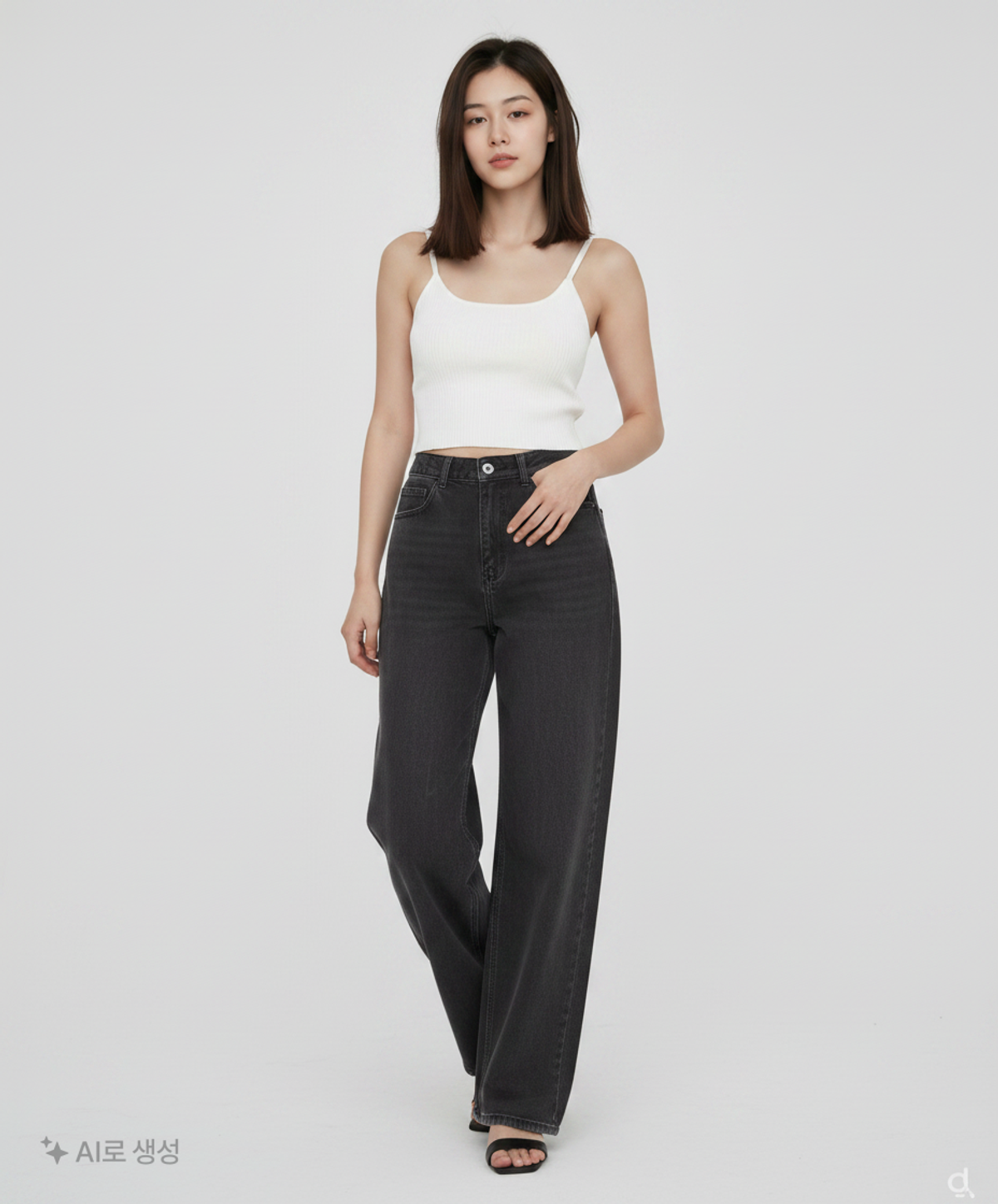 행텐(HANG TEN) 여성 백밴딩 코인포켓 세미와이드 데님팬츠_300(10430-155-603-10) 71