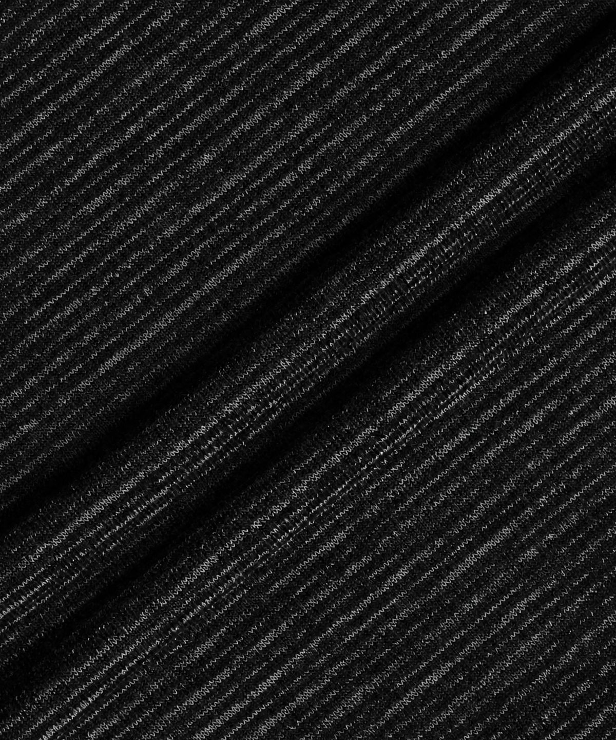 폴리그램(POLYGRAM) 슬럽 멜란지 후드 헨리넥 롱슬리브 - BLACK