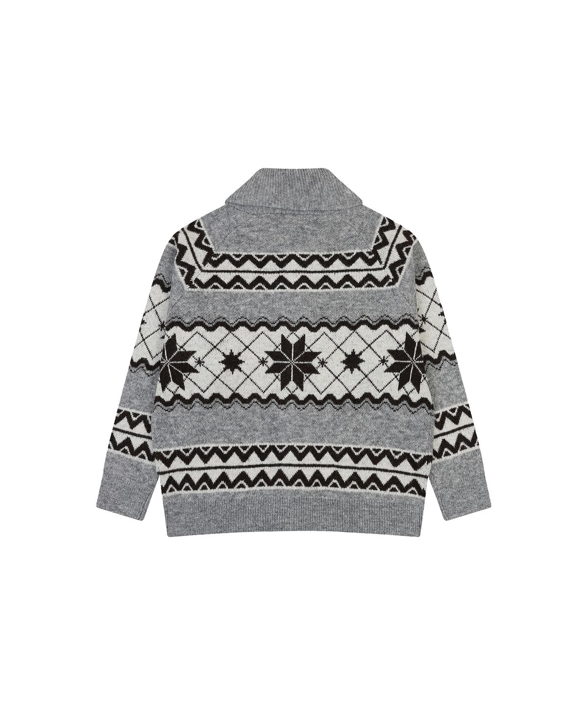 나우앤투모로우(NOWANDTOMORROW) COWICHAN ZIP CARDIGAN [GRAY]