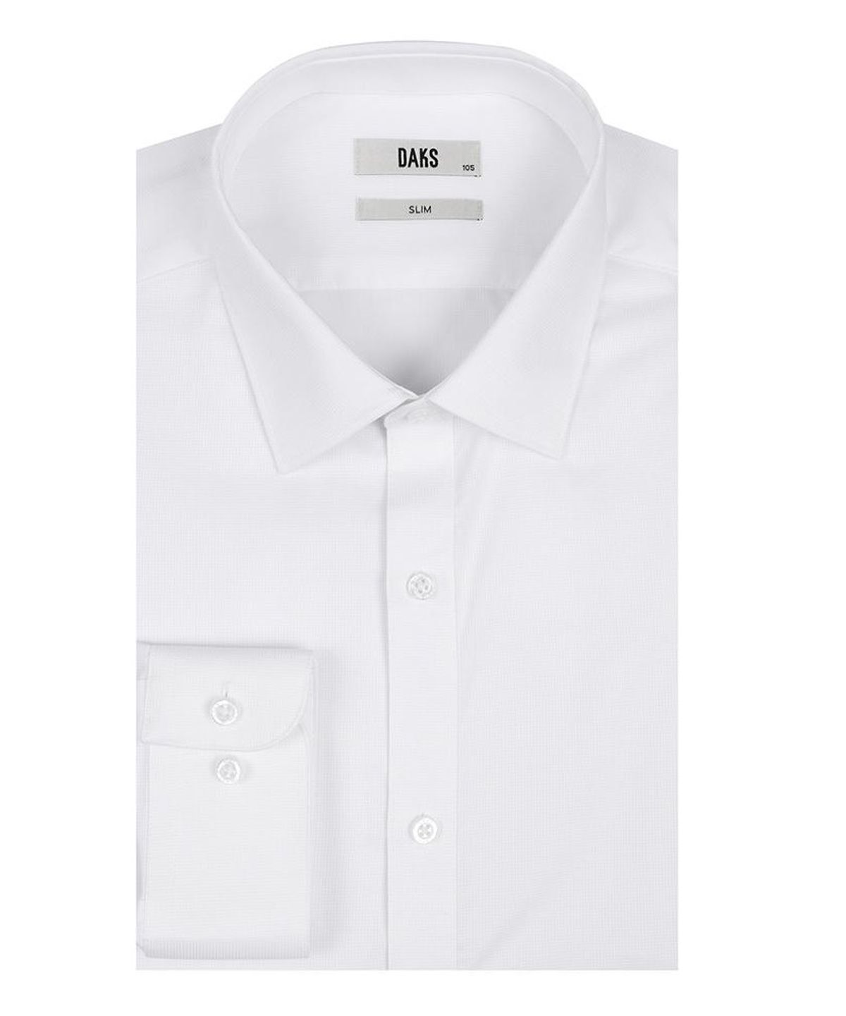 닥스셔츠(DAKS SHIRTS) 폴리혼방 솔리드셔츠 슬림핏 화이트_DMP2SHDL311A1