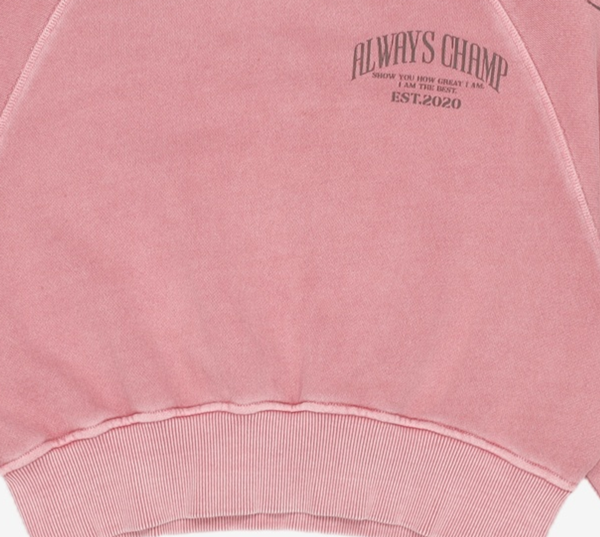 에이치덱스(HDEX) 우먼스 얼웨이즈 피그먼트 스웨트 셔츠 (Pigment Pink) S