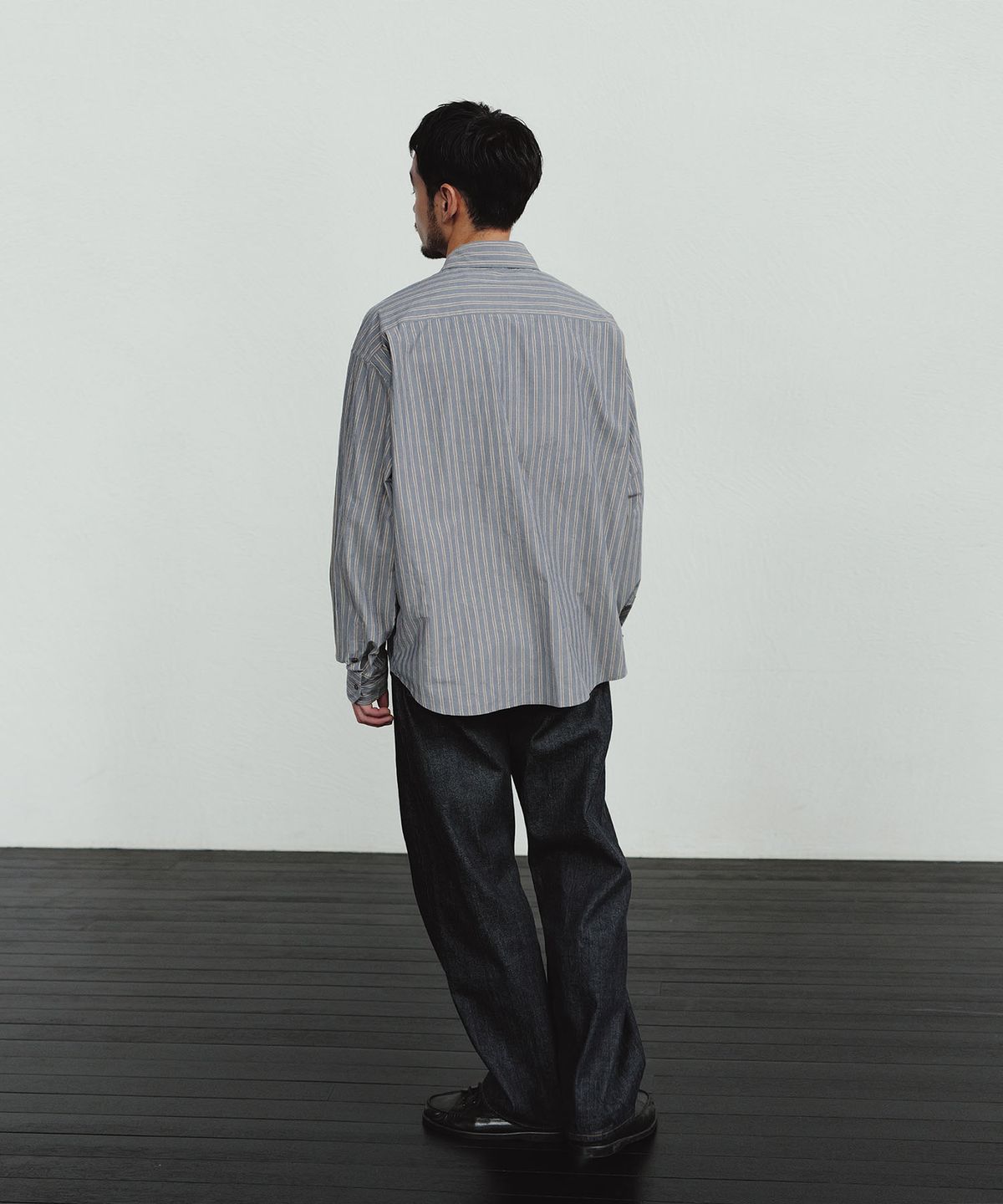 블랭크룸(BLANKROOM) 스트라이프 셔츠_ATELIER PURPLE
