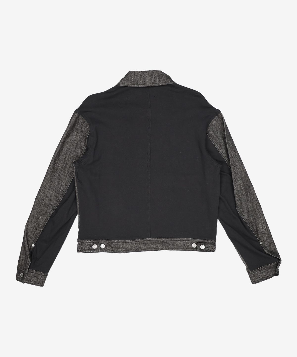 애드오프(ADDOFF) MIX SWEAT DENIM JACKET BLACK M
