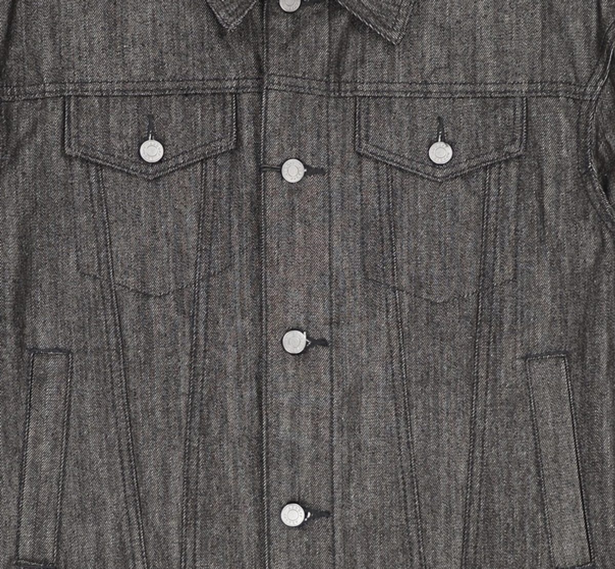 애드오프(ADDOFF) MIX SWEAT DENIM JACKET BLACK M