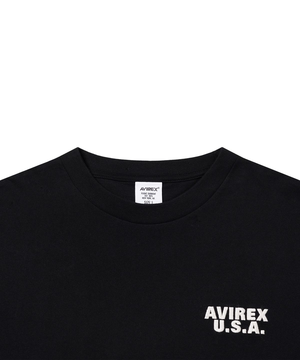아비렉스(AVIREX) 롱 슬리브 티 프라임 비프 / 7836230028 블랙