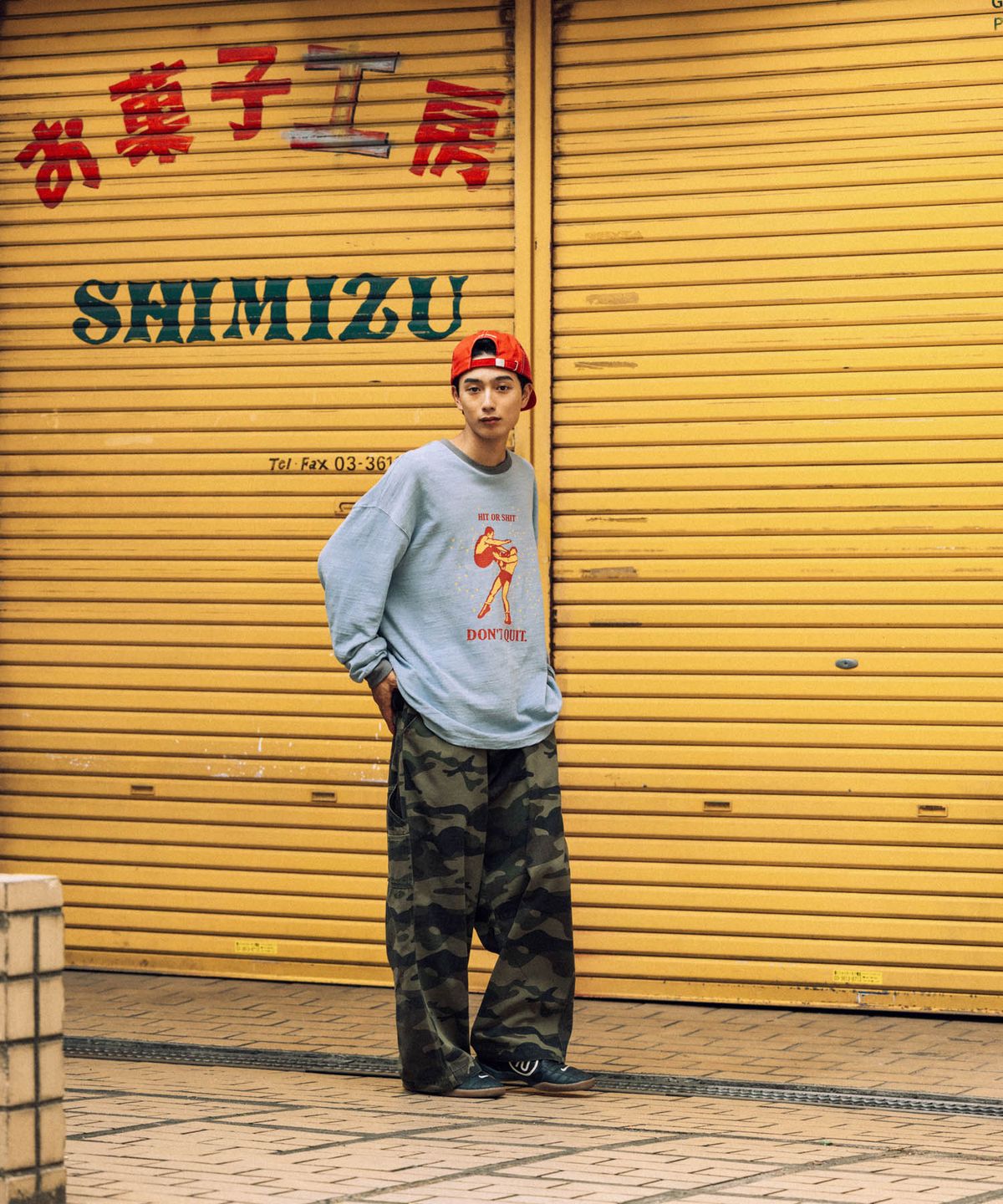 앵글런(ANGLAN) Military Work Wide Pants - Camo
