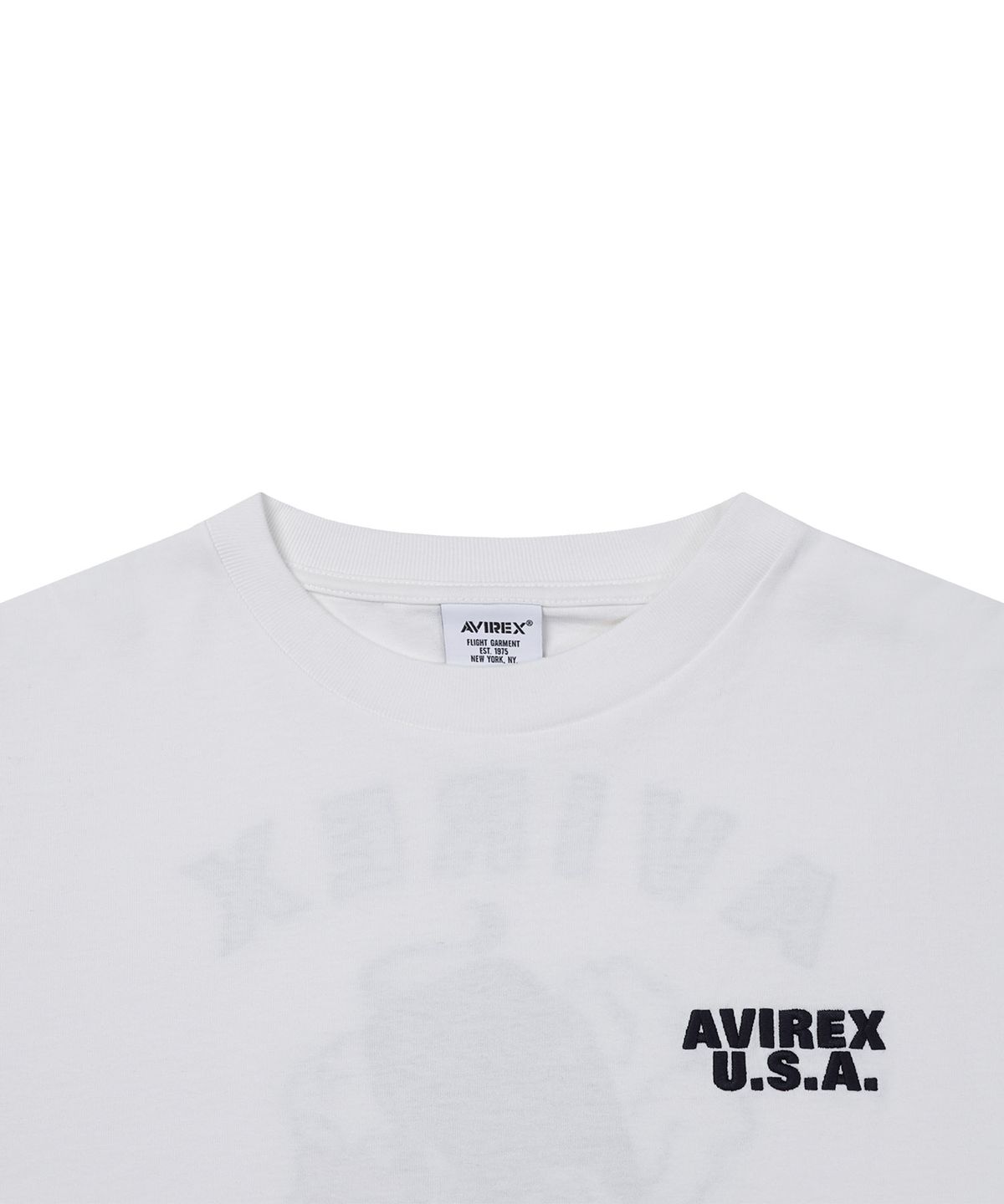 아비렉스(AVIREX) 롱 슬리브 티 프라임 비프 / 7836230028 화이트