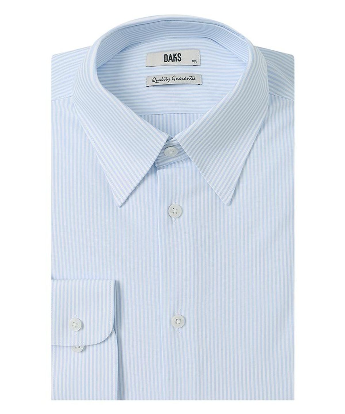 닥스셔츠(DAKS SHIRTS) 노케어 폴리100 스트라이프셔츠 컴포트슬림핏 블루_DMA1SHDL283B1
