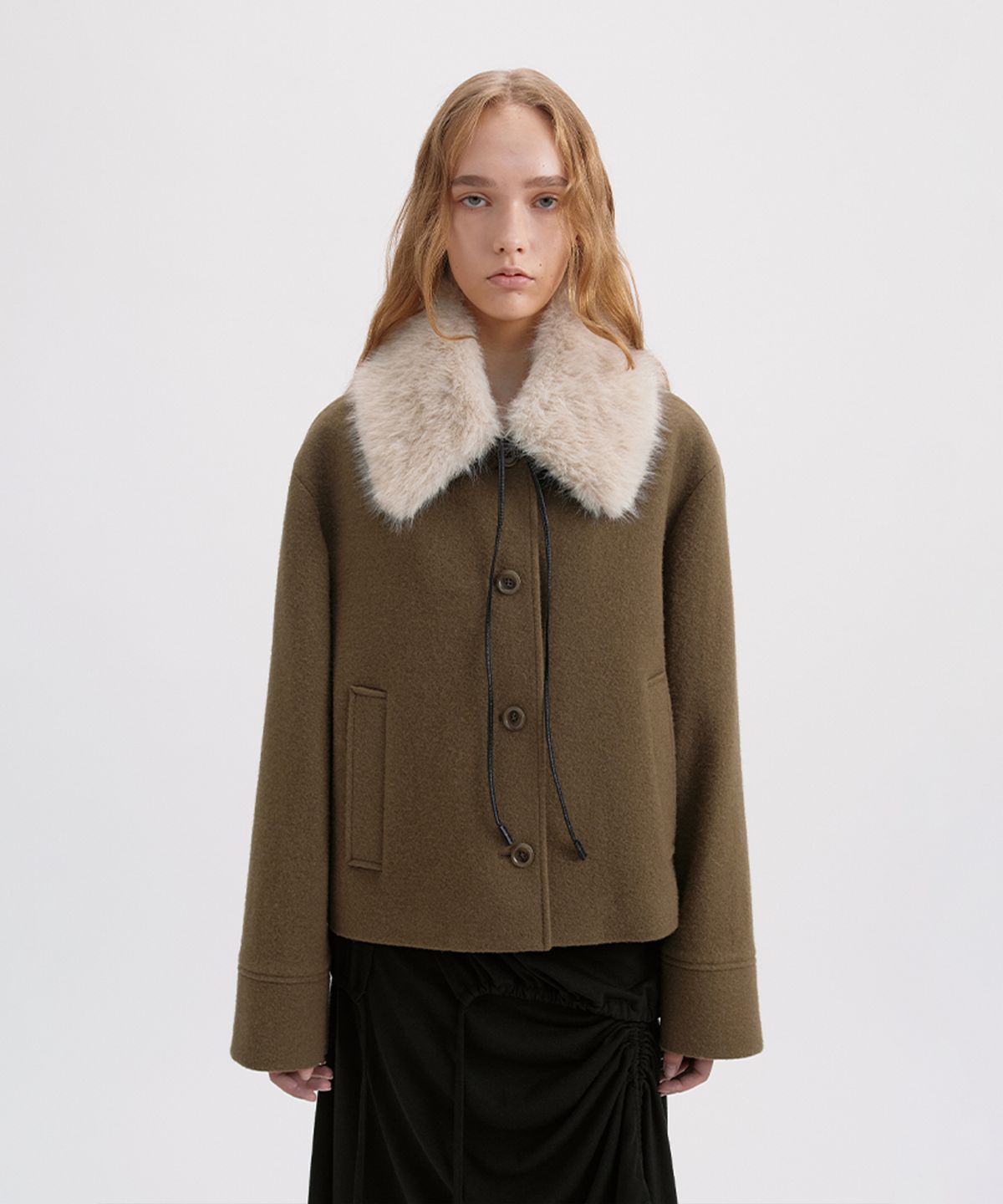 시메트릭 퍼센트(SYMMETRICPERCENT) Fur Collar Warmer / Beige
