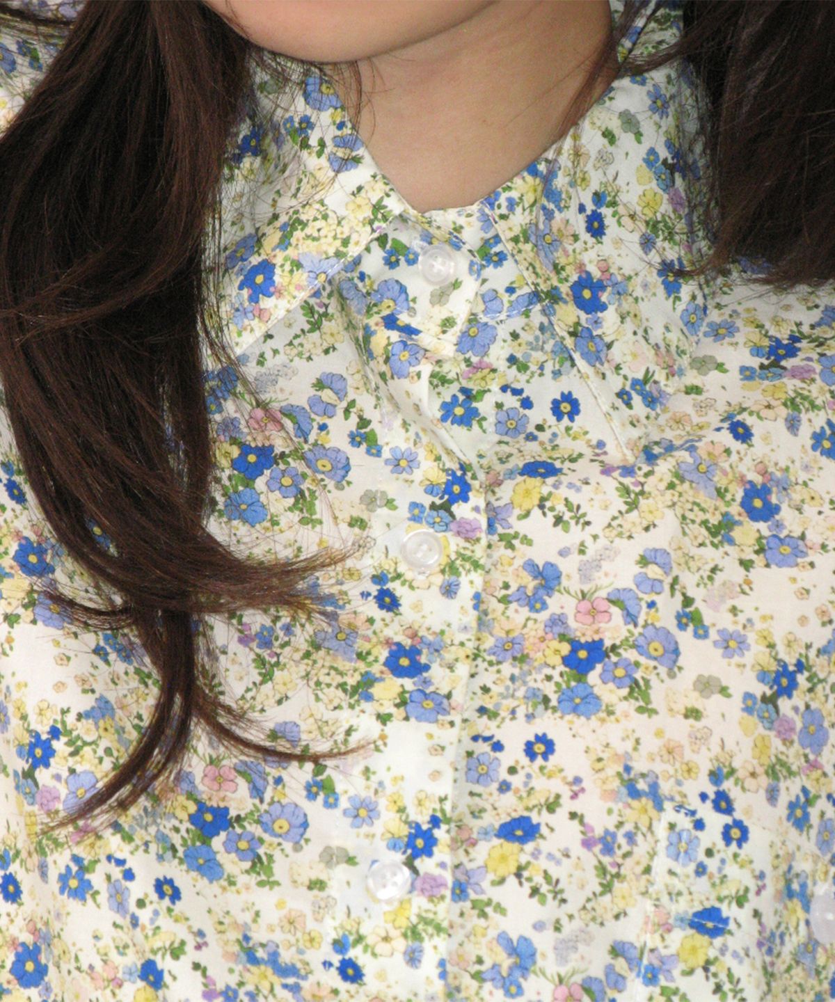 론론(RONRON) FLORAL PATTERN SHIRT YELLOW