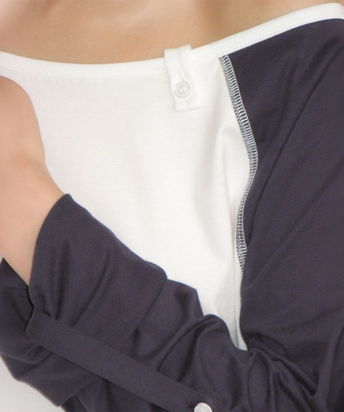 론론(RONRON) ROLL UP RAGLAN LONG SLEEVE NAVY