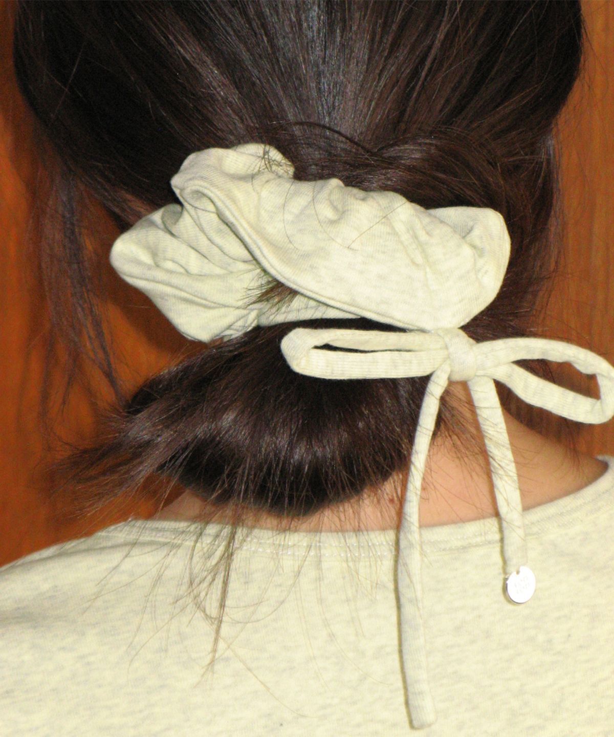 론론(RONRON) SCRUNCHIE SET LETTUCE SLIM LONG SLEEVE YELLOW