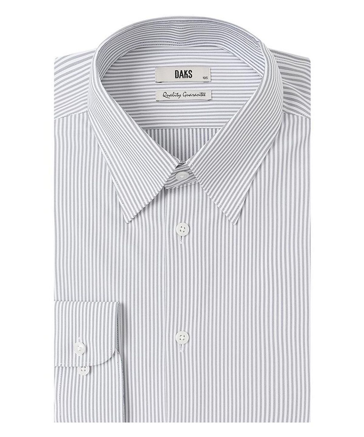 닥스셔츠(DAKS SHIRTS) 노케어 폴리100 스트라이프셔츠 컴포트슬림핏 네이비_DMA1SHDL283N1