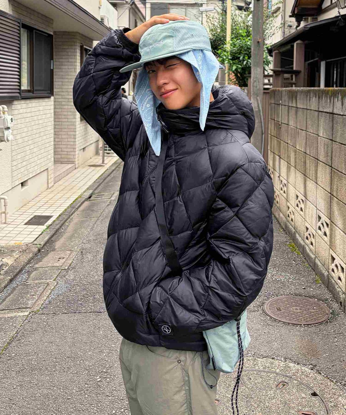 록히드마틴(LOCKHEED MARTIN) LM DIAMOND QUILTING PADDING JUMPER(L45UJP021BLK)