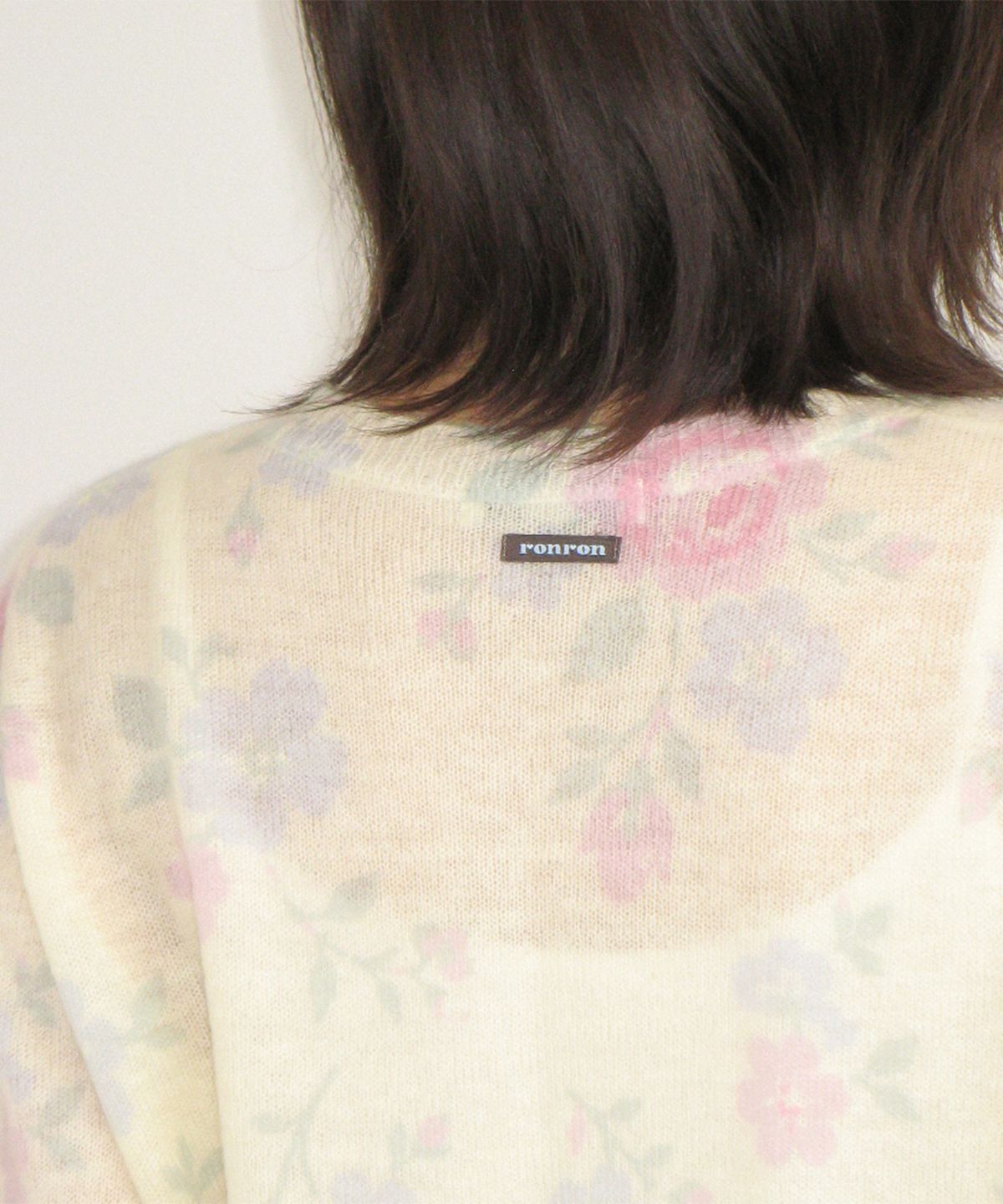 론론(RONRON) VINTAGE FLORAL CARDIGAN YELLOW