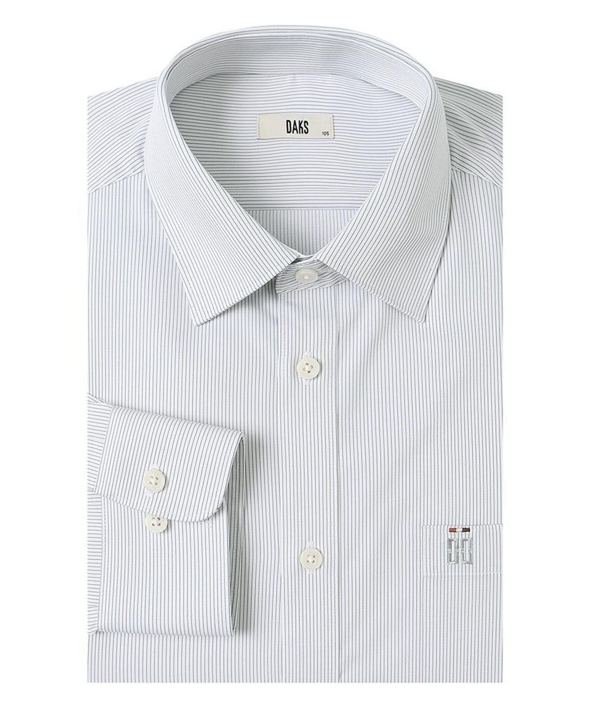 닥스셔츠(DAKS SHIRTS) 노케어 폴리혼방 스트라이프셔츠 레귤러핏 네이비_DMA1SHDL124N1