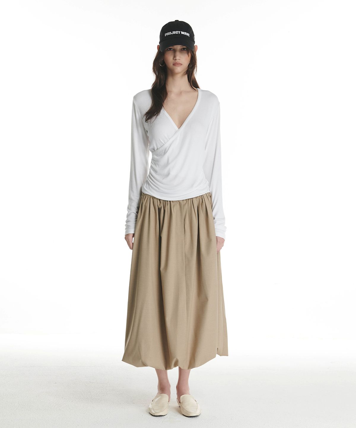 프로젝트 웨이브(PROJECT WAVE) Peak Balloon Skirt (2color)