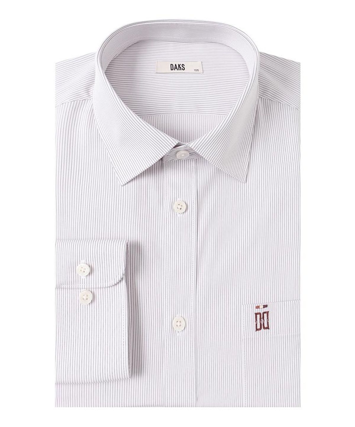 닥스셔츠(DAKS SHIRTS) 노케어 폴리혼방 스트라이프셔츠 레귤러핏 레드_DMA1SHDL124R1