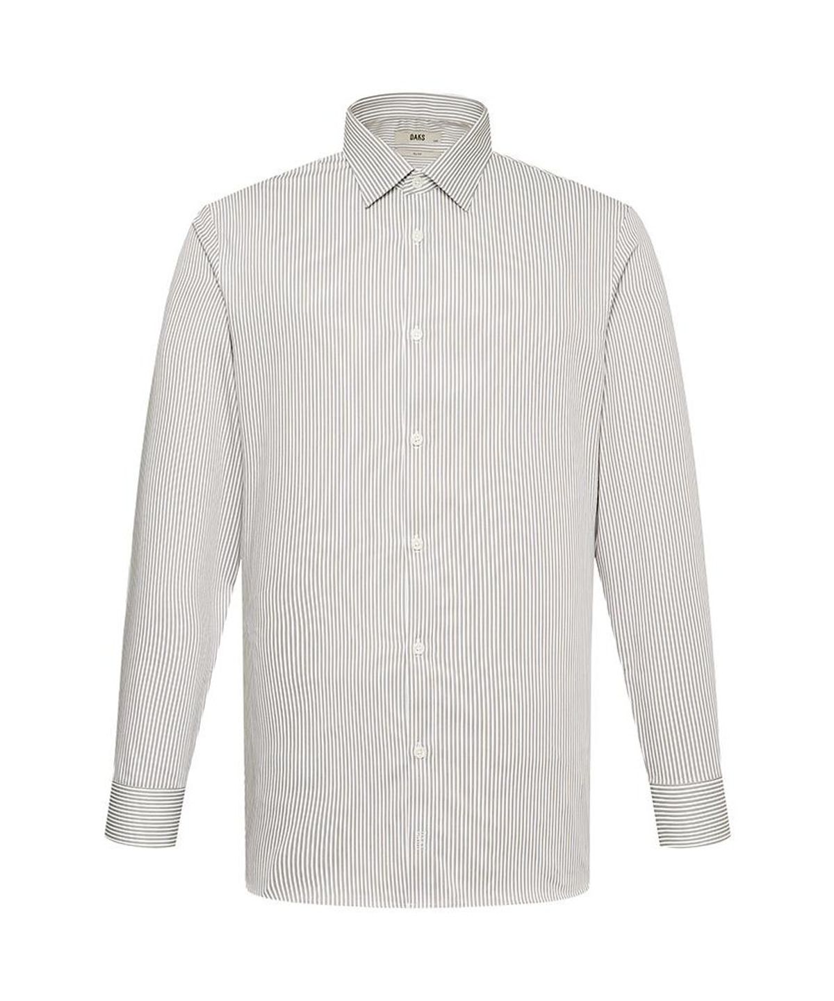 닥스셔츠(DAKS SHIRTS) 노케어 폴리혼방 스트라이프셔츠 슬림핏 그레이_DMA1SHDL320G1