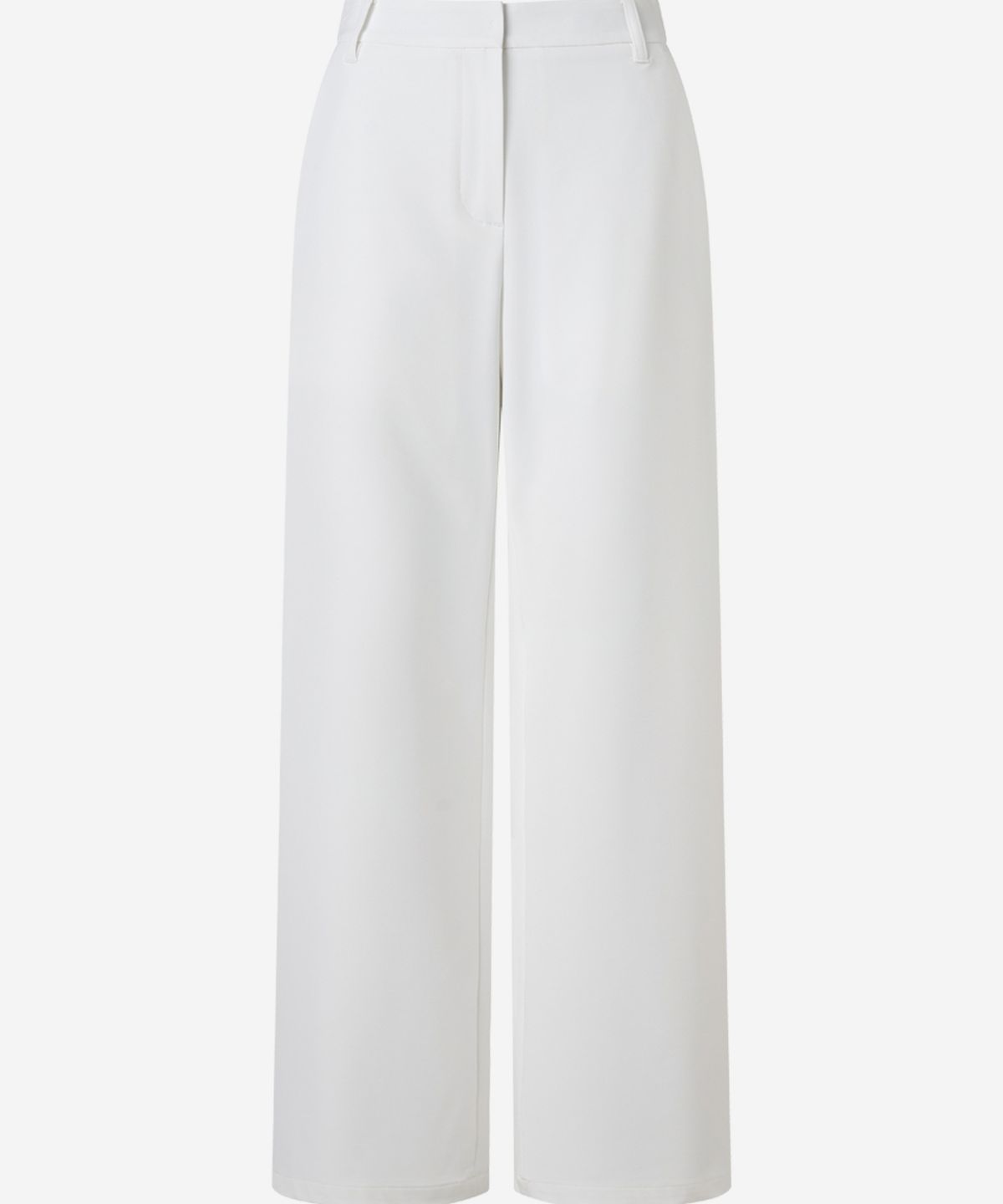 로드로아르(LORDLOAR) 엘라스틱 밴딩 세미 와이드 슬랙스 WHITE