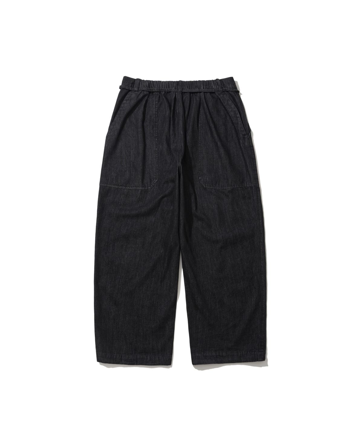 앵글런(ANGLAN) Double Fatigue Denim Pants - Washed Black