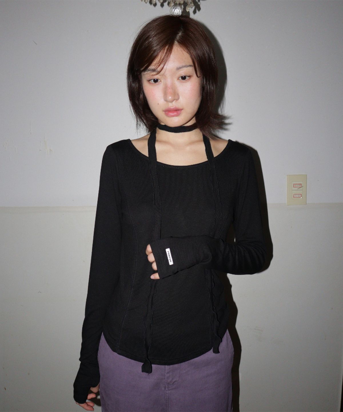 론론(RONRON) [PACK] 쁘띠 스카프 + 보트넥 롱 슬리브 (5color)