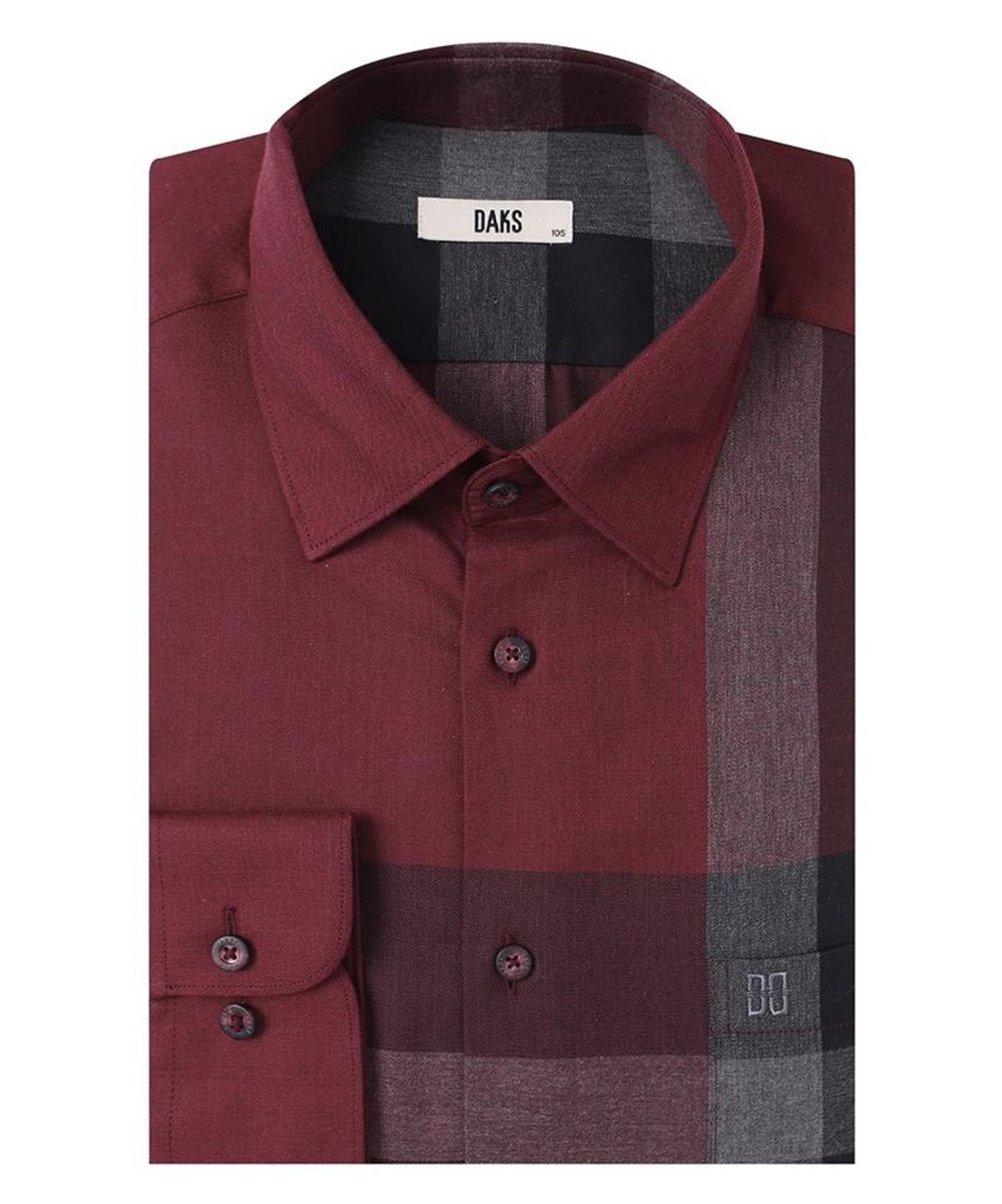 닥스셔츠(DAKS SHIRTS) 면혼방 빅체크셔츠 레귤러핏 레드_DMA1SHCL102R1