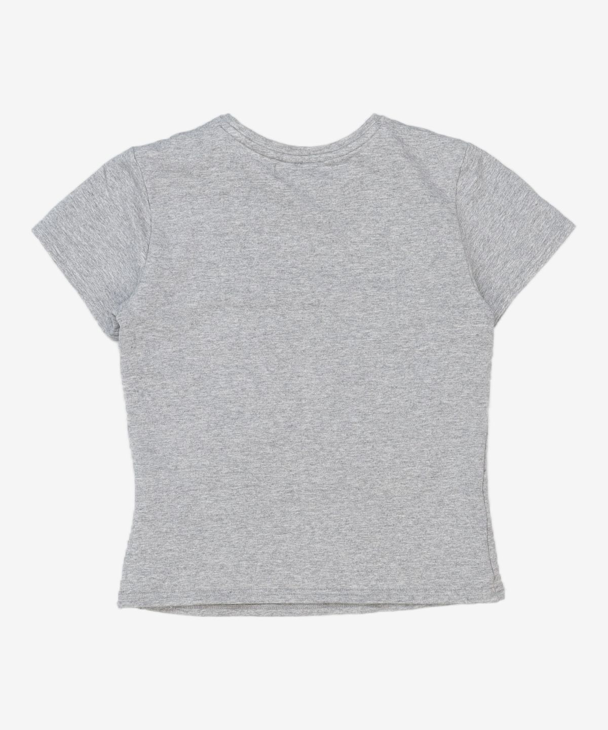 유희(YOUHEE) LETTERING T-SHIRT MELANGE GREY FREE