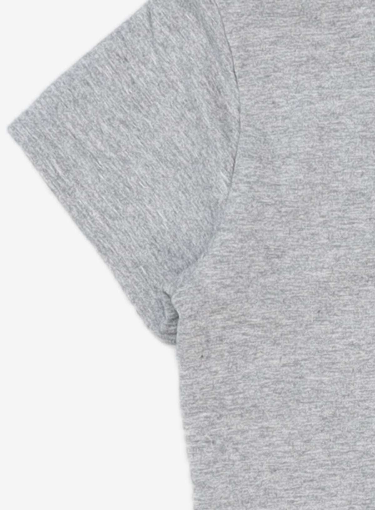 유희(YOUHEE) LETTERING T-SHIRT MELANGE GREY FREE