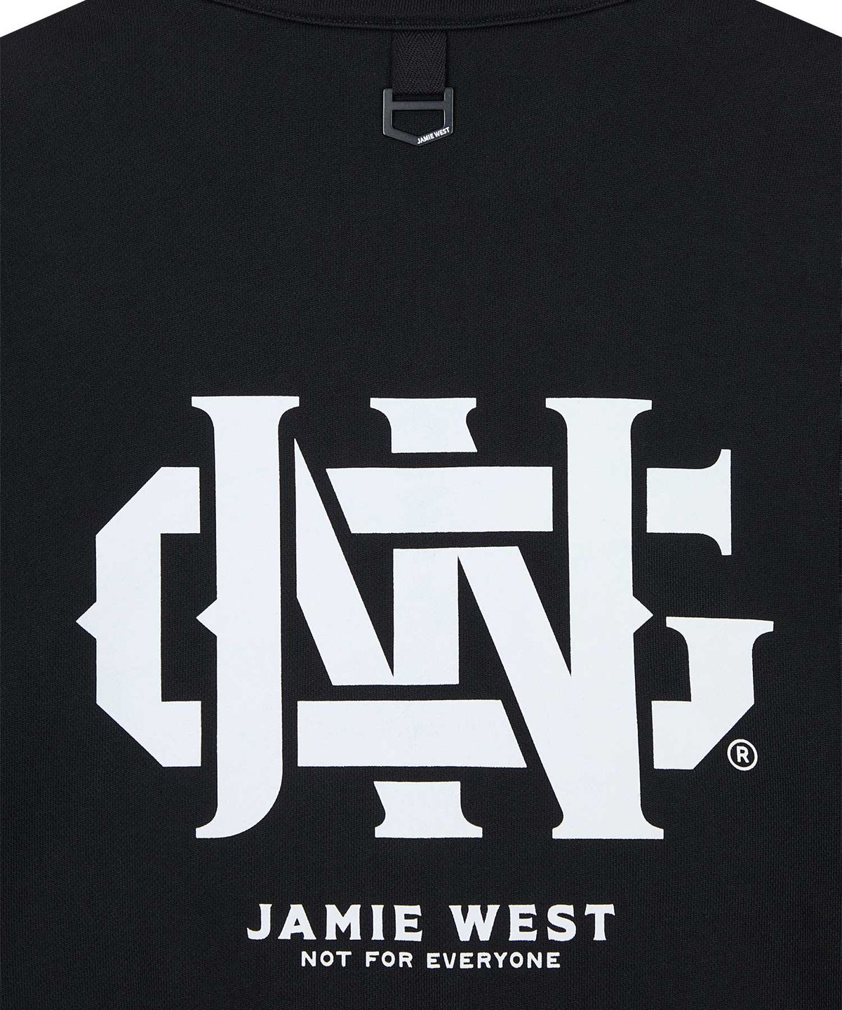 제이미웨스트(JAMIE WEST) 레트로 심볼 하프집업 스웨트셔츠 (블랙)