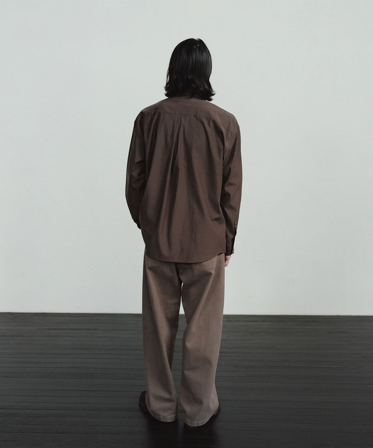 블랭크룸(BLANKROOM) 세틀 포켓 셔츠_BROWN