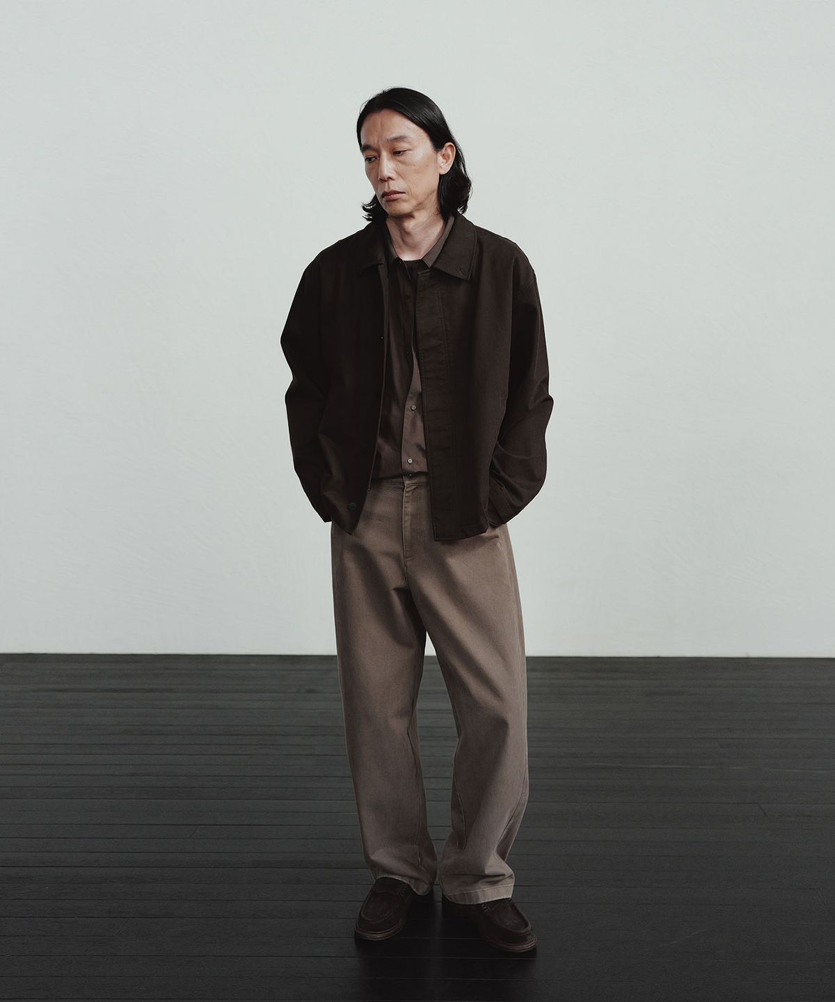 블랭크룸(BLANKROOM) 세틀 포켓 셔츠_BROWN