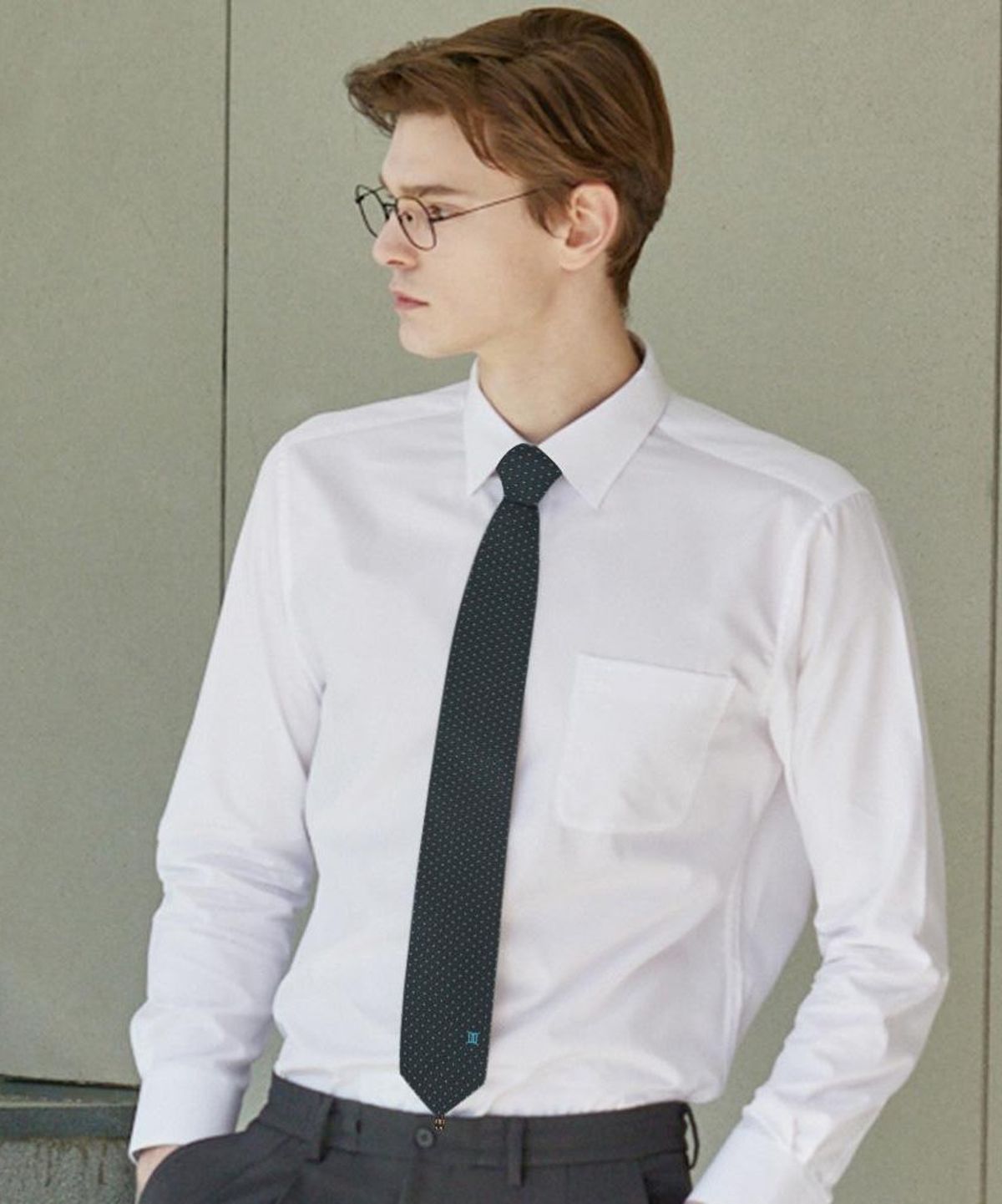 닥스셔츠(DAKS SHIRTS) 실크100 올오버 넥타이 민트_DMF1ACF1248M1